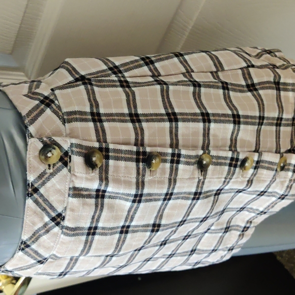 Divided button skirt plaid checker size S - Picture 2 of 5